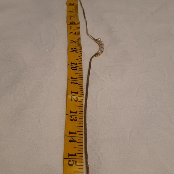 Vintage Faux Pearl Necklaces In Gold Tone, No Tarnish Chain, Length Is 16.25" W - Picture 13 of 13